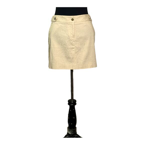 Express Design Studio beige printed mini skirt size 6 - Picture 7 of 11